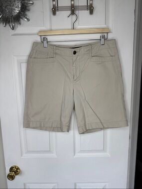 Lauren Jeans Co Ralph Lauren Women’s Khaki Chino Shorts Sz 10 100% Cotton
